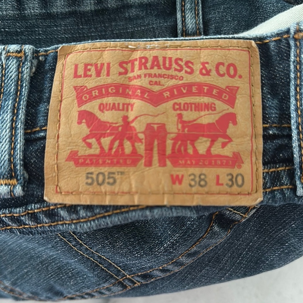Levi's 505 Blue Straight Jeans